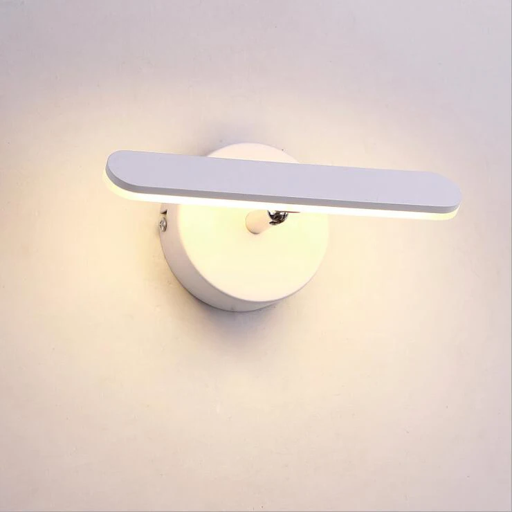 

4W LED Wall Sconce Light Fixture SMD 5730 Acrylic Bedside Lamp Adjustable Bedroom Aisle White shell