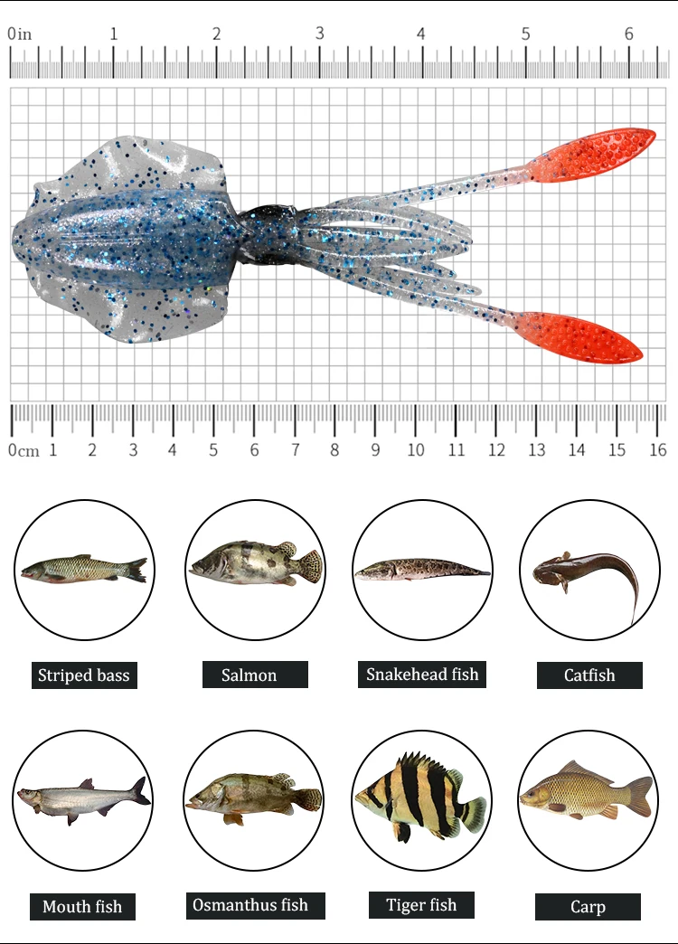 15 см/20 г УФ светящиеся рыболовные приманки осьминог Мягкая приманка Воблер для морской рыбалки кальмарная рыболовная светящаяся Мягкая приманка