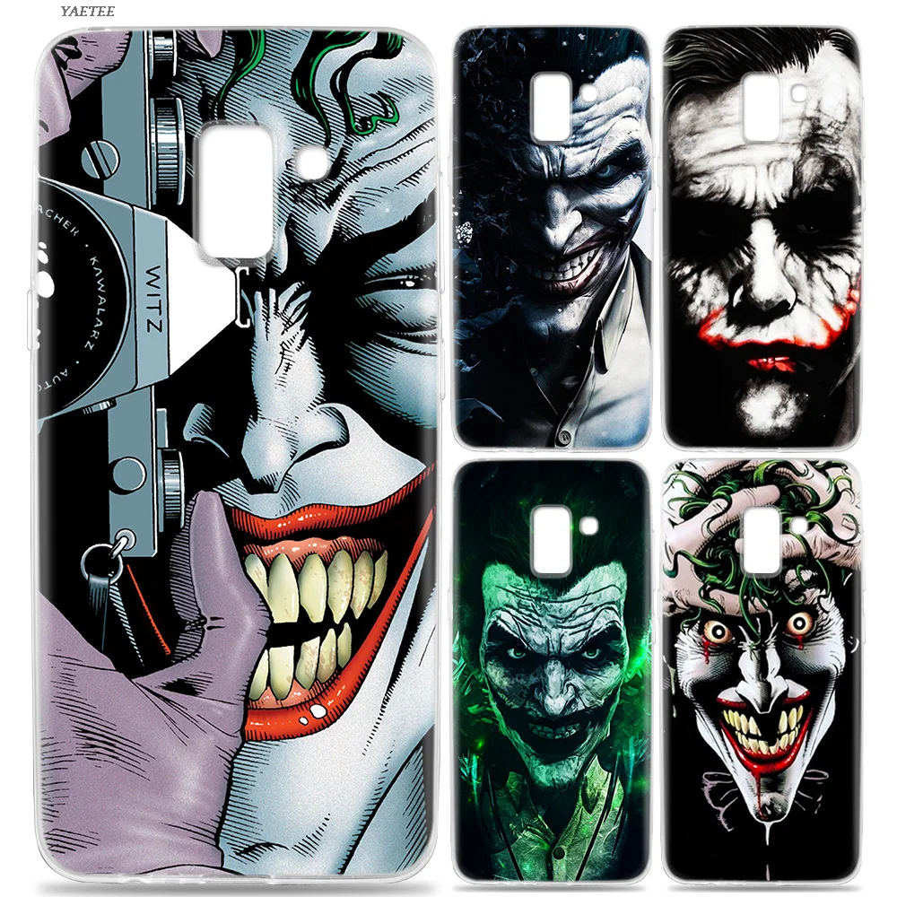 

dc Batman Dark Knight Joker Karta Case For Samsung Galaxy A6 A8 J4 J6 S8 S9 Plus + A7 A9 J5 J8 2018 S7 S6 Edge Note 9 8 Cover