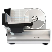 Elektrische Fleisch Slicer Automatische Slicer Schneiden Brot Maschine Abnehmbare Legierung Edelstahl Messer 200W Einstellbare Dicke