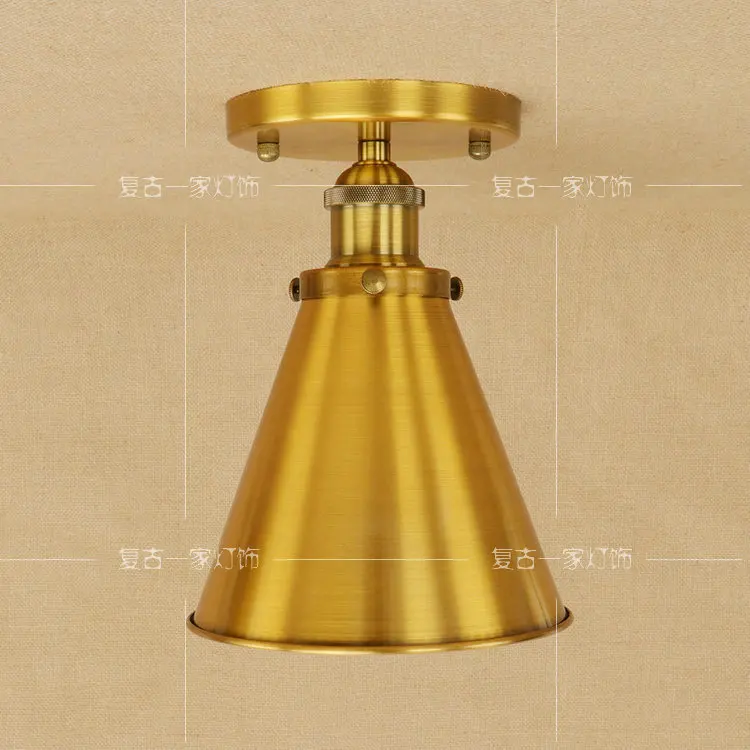

Bronze Iron LED ceiling light American Industrial Vintage dining room balcony bedroom living room ceiling lamp RCL0009