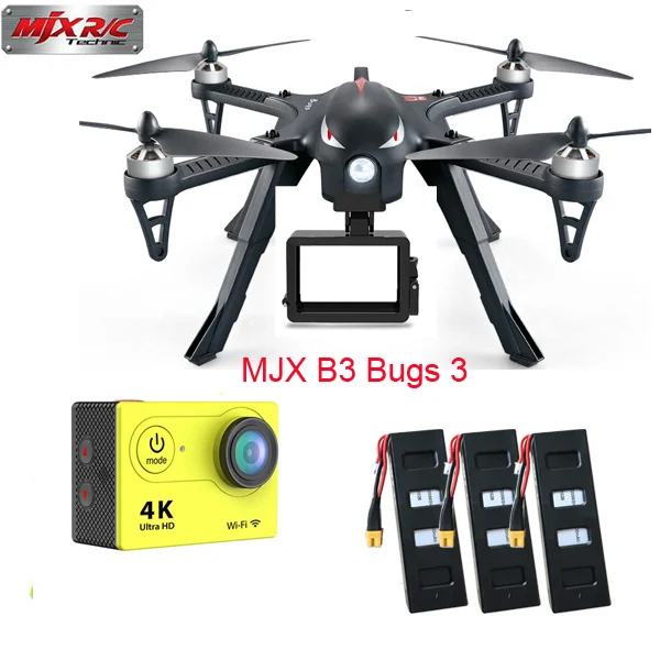 

MJX Bugs 3 B3 RC Quadcopter Brushless Motor 2.4G 6-Axis Gyro Drone With H9R 4K Camera Professional Dron Helicopter or no camera