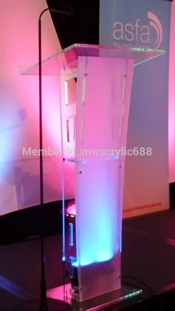 Pulpit мебель Бесплатная доставка Высокое качество цена разумная прозрачная дешевая прозрачная акриловая Трибуна акриловый Подиум