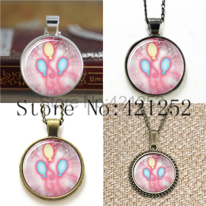 MLP cutiemark подвеска Pinkiepie baloons Glass кабошон с фото ожерелье брелок Закладка серьга
