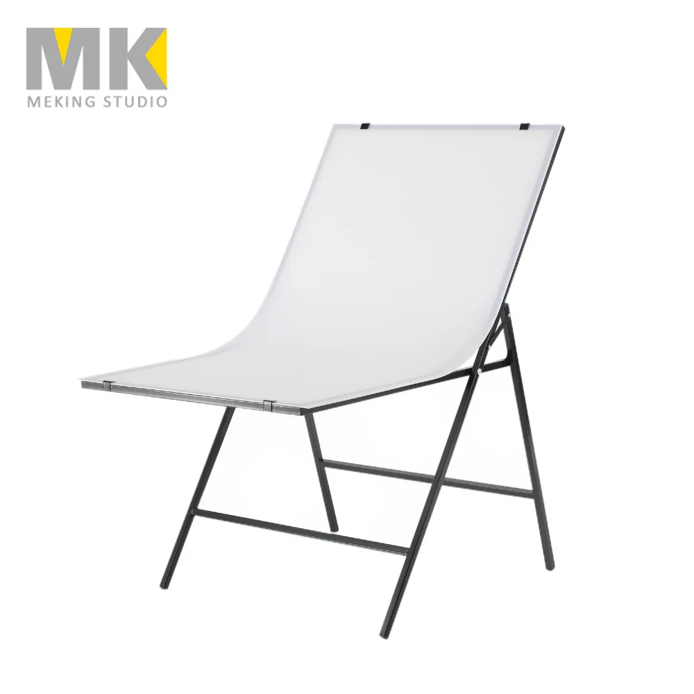 60*100cm Folding Portable Shooting Table Photo Tabletop For Product Shoot Screen+White PVC Backdrop
