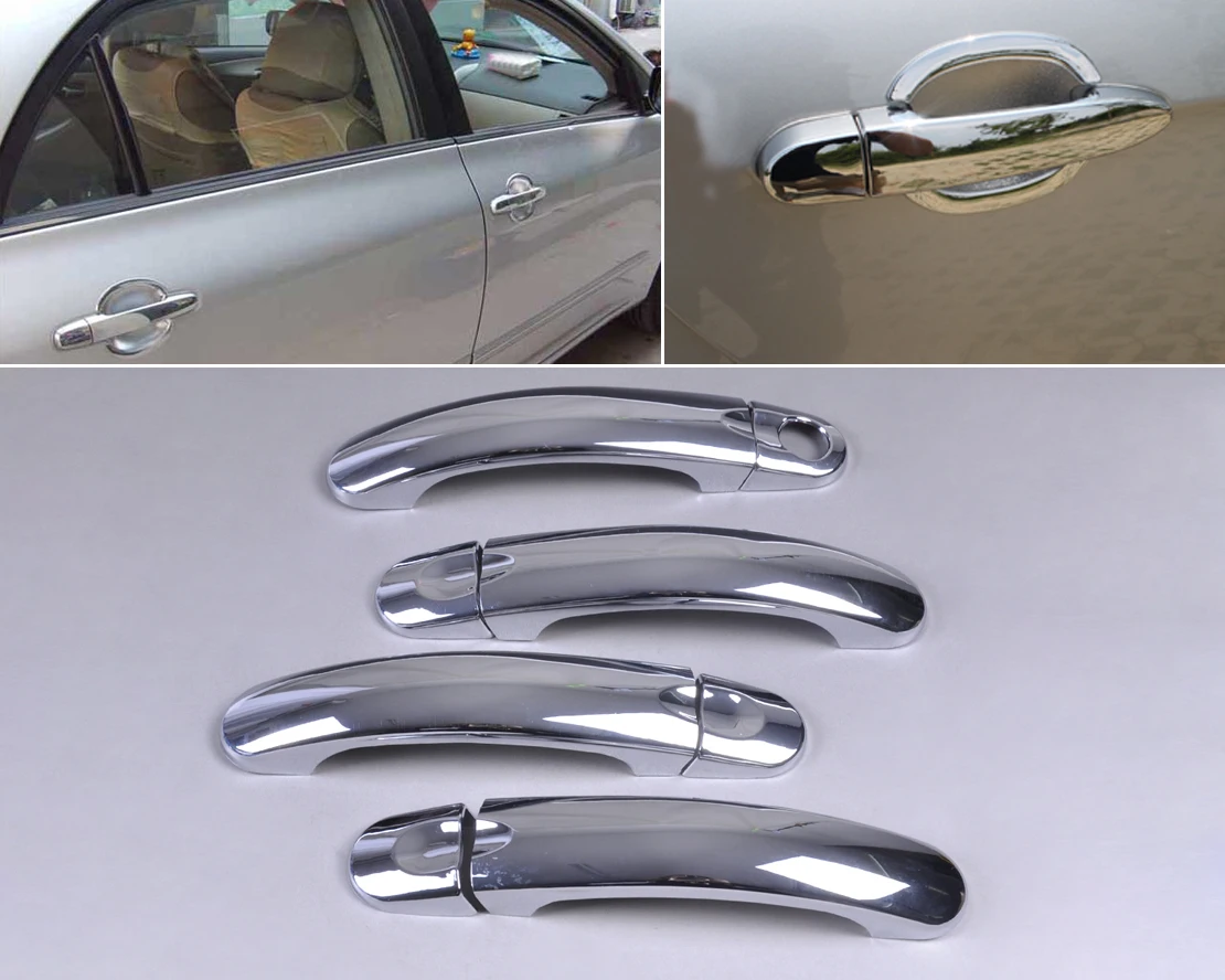 beler ABS Plastics Chrome Door Handle Cover Trim for VW Jetta MK5 GOLF