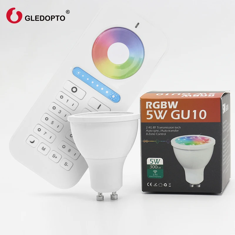

Chrismas popular rgb gu10 spot light , rgbw rgb cct gu10 spotlight wifi controller smart cup ios wifi led 2.4G RF controller l
