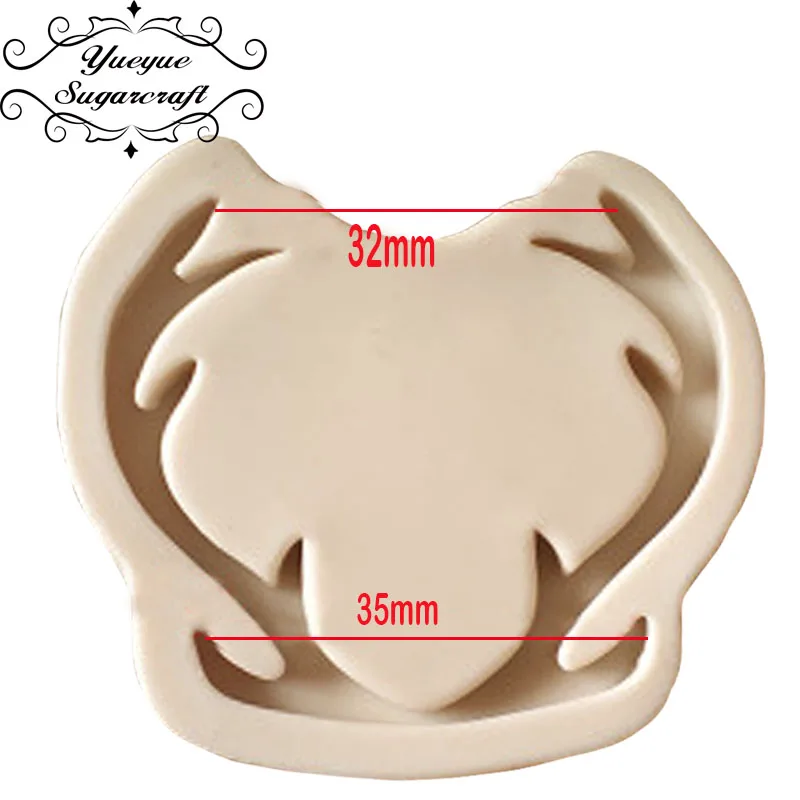 

Yueyue Sugarcraft Antlers Chocolate mold silicone mold cake decorating tools confeitaria moldes de silicone fondant cake mold