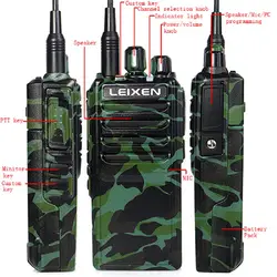 Baofeng 25 Вт передача мощности UHF 480-400 мГц FM Ham двухстороннее радио LEIXEN NOTE дальние камуфляжные рации переговорные