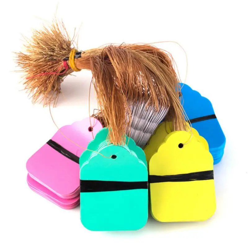 

100Pcs Plants Labels Hang Tag WIth Rope Seedling Garden Flower Pot Garden Nursery Pots Planters Flower Thick Plant Label Marker