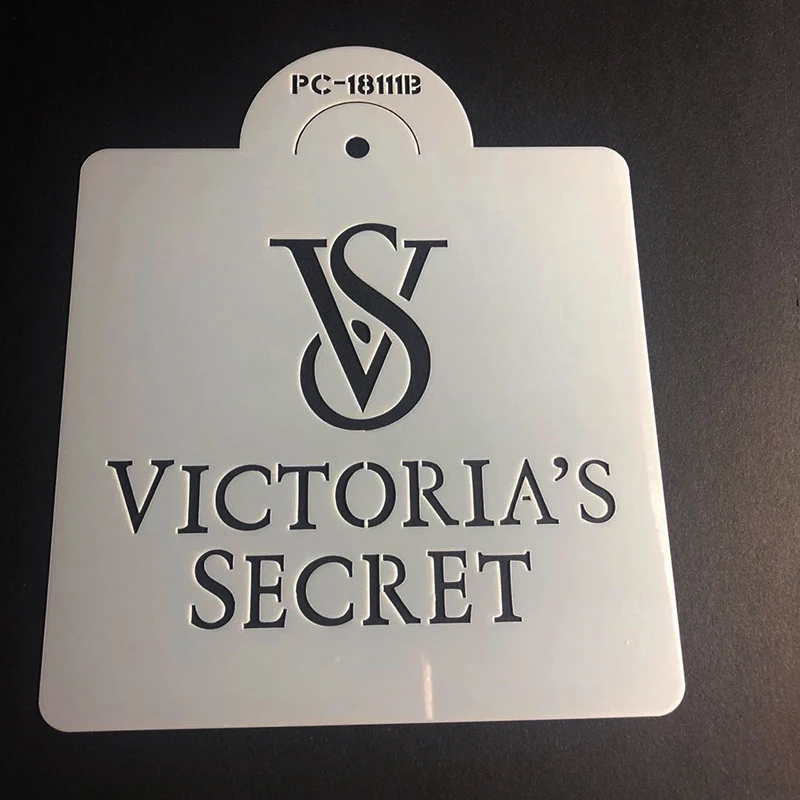 Famous Brand Logo Shaped Cake Stencils Bakery Molds Spray Stencils Cake Decorating Tools DIY Mould Fondant Template Spray Moulds1