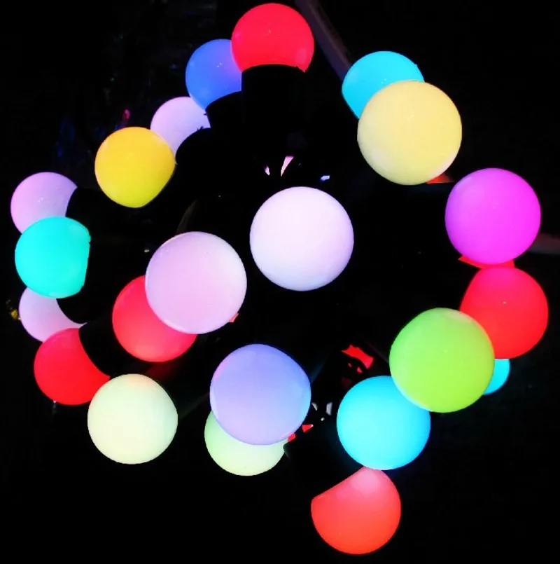 

Multicolor 110V/220V 5M 50 LED Linkable Ball holiday String Light for Home Decoration/Wedding/Birthday/Holiday/Chrismas Party
