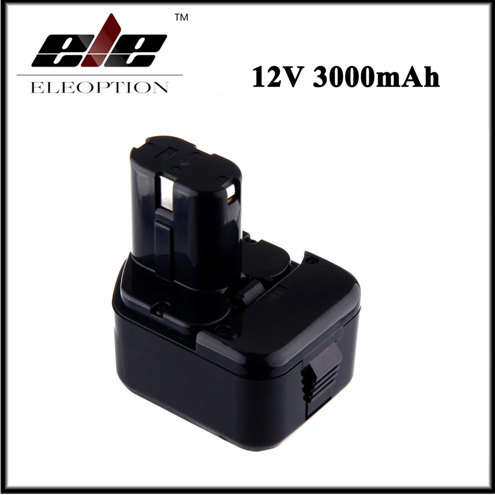 

Eleoption 12V 3000mAh Ni-MH Replacement Power Tool Battery for Hitachi EB1212S EB1214L EB1214S DS 10DTA WH 12DAF