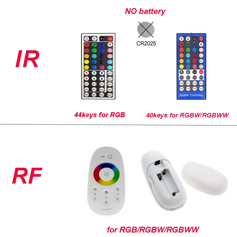 SMD5050 RGBW RGB светодиодный светильник 5 м 10 м гибкая лента Диодная лента Водонепроницаемый ИК RF контроллер переменного тока 110 В 220 В постоянного тока 12 В Комплект питания