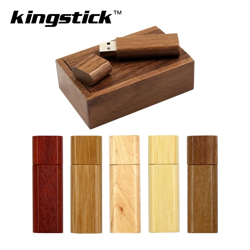 Купить Деревянный бамбук + дерево box USB флеш накопитель 64 GB 128 GB флешки 4 GB 8 GB 16 GB 32 GB карта памяти USB флэш накопитель creativo персональный логотип