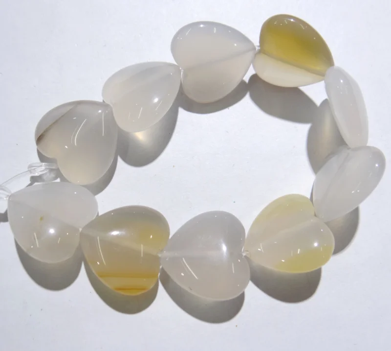 20x20 мм натуральный камень кварц кристалл агат Opalite бирюзой сердце бусины для самостоятельного изготовления ювелирных изделий ожерелье 10 шт. strand - Цвет: NO.11