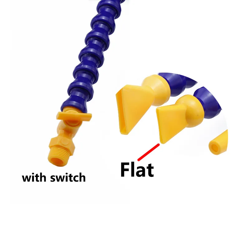 5 шт./лот, 30 Вт, 40 см охлаждающая трубка/водяного охлаждения трубы гравировальный станок инструмент Хладагент масло Пластик трубы туфли на плоской подошве с круглым носком, для регулировки насадка - Цвет: Flat with switch
