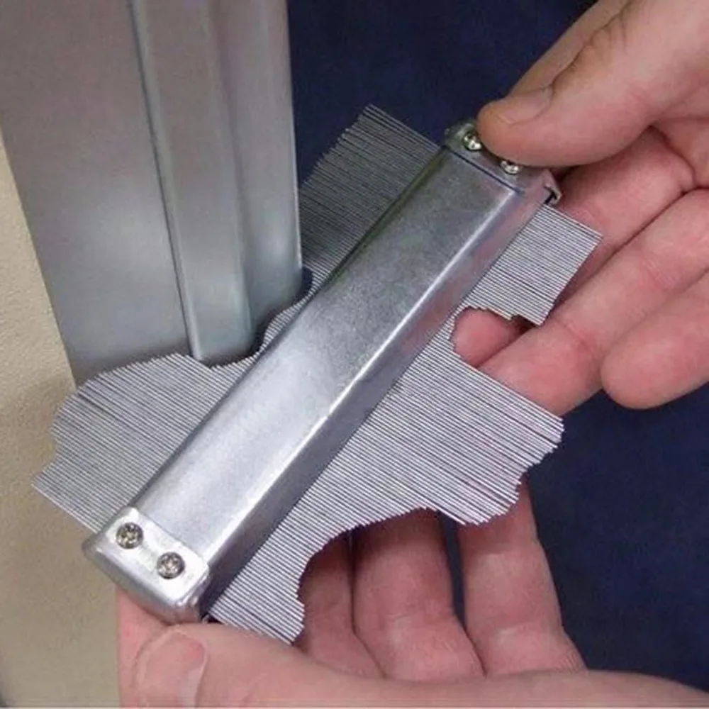 

125mm Metal Steel Profile Contour Gauge Deep Decorating Template Tiling Steel Metal Tiling Skirting Laminate Profile Wood Shape
