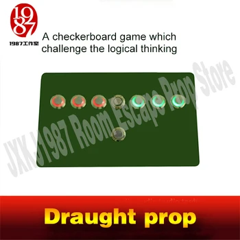 

Draught prop real life room escape game prop jxkj1987TAKAGISMgame switch the button draught jump the chessman to open EM lock