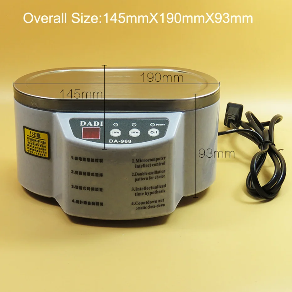 Smart Ultrasonic Cleaner Stainless Steel Ultrasound Wave Washing for Jewelry Glasses Ultrasound Bath Machine  