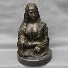 Bi003798 13 Бронза Медь Мона Лиза Портрет Искусство Скульптура Статуя