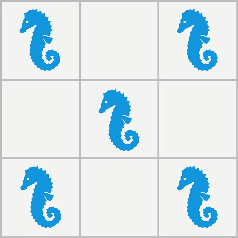 Наклейки для плитки SEAHORSE виниловые наклейки на стену ванной комнаты переводные
