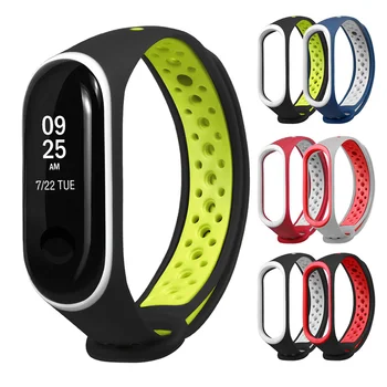 

New Wrist Strap for Xiaomi Mi Band 3 Bracelet Replacement Watch Band Smart Watch Accessory Two-color Round Breathable Wristband