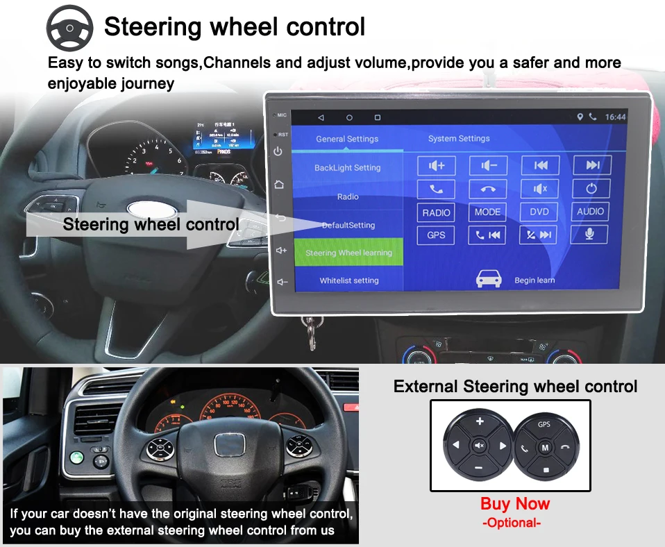 5 Steering wheel control