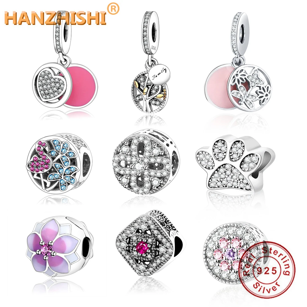 

2017 Summer DIY Fits Original Pandora Charms Bracelet Authentic Jewelry 100% 925 Sterling Silver Beads Swan Charm With Mix CZ