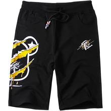 Мужские короткие свободные брюки больших размеров в европейском стиле из хлопка, мужские шорты в стиле хип-хоп, 2xl-5x; 6xl 7xl 8xl хип-хоп