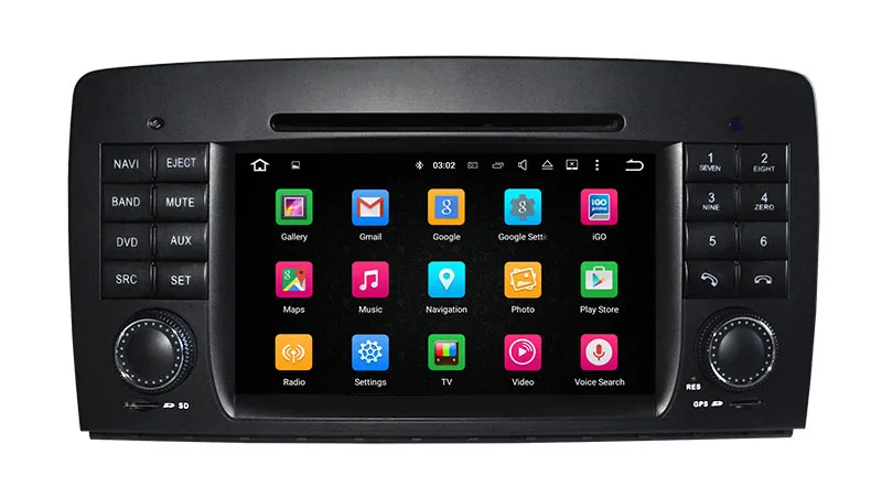 Discount Android 8.0 Car DVD Player for Mercedes Benz R Class W251 R280 R300 R320 R350 R500 with GPS Navigation Radio BT SD 4Core 4G+32G 1