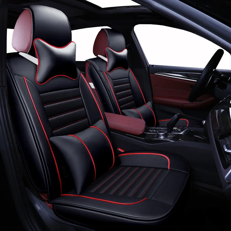 

(Front+Rear)Universal Leather car seat cover For Mitsubishi All Models ASX Lancer SPORT EX Zinger FORTIS Outlander Grandi car