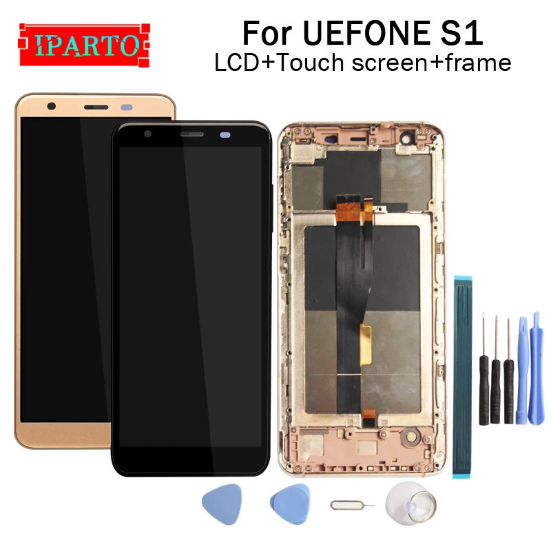 ULEFONE S1 ЖК дисплей + сенсорный экран дигитайзер рамка в сборе 100% Оригинальный Новый