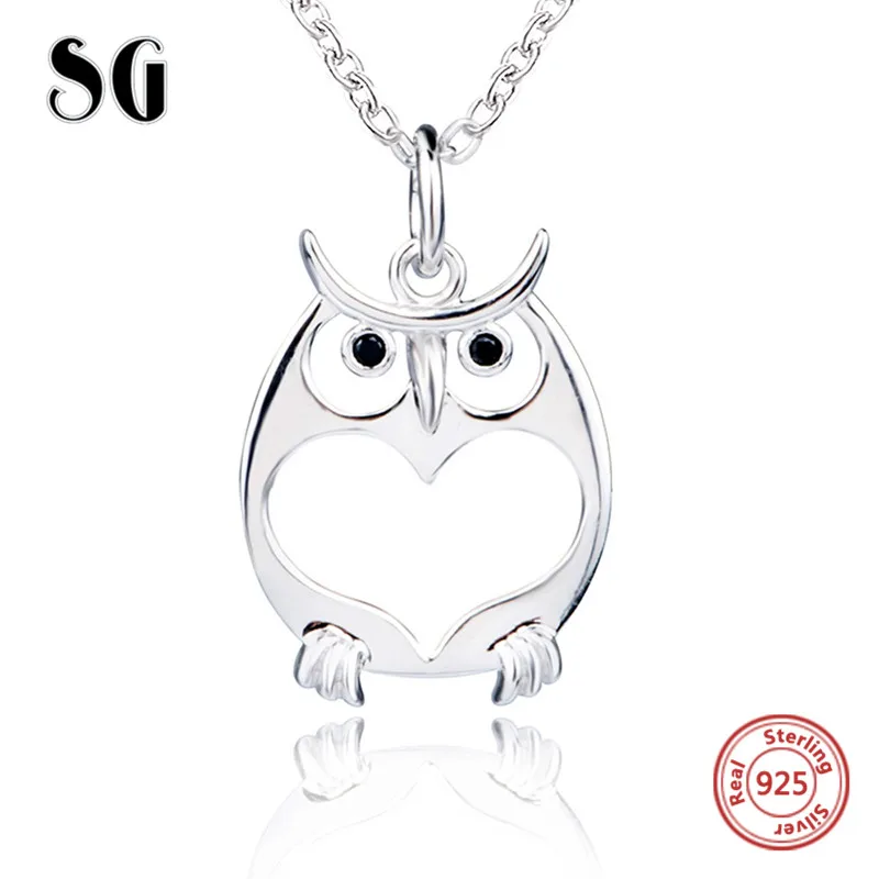 SG 100% authentic 925 sterling silver cute animal owl pendant chain necklace fashion jewelry making for women gifts
SG 100% authentic 925 sterling silver cute animal owl pendant chain necklace fashion jewelry making for women gifts