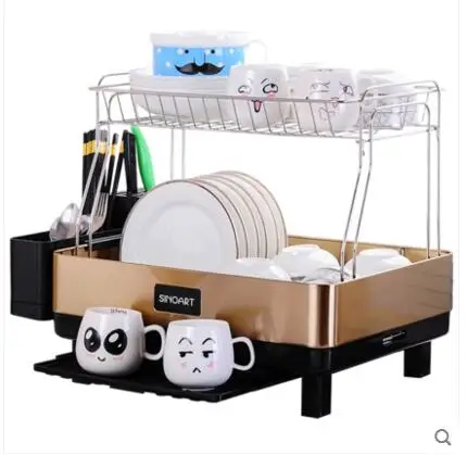  The stainless-steel kitchen bowl rack receives - 32843933862