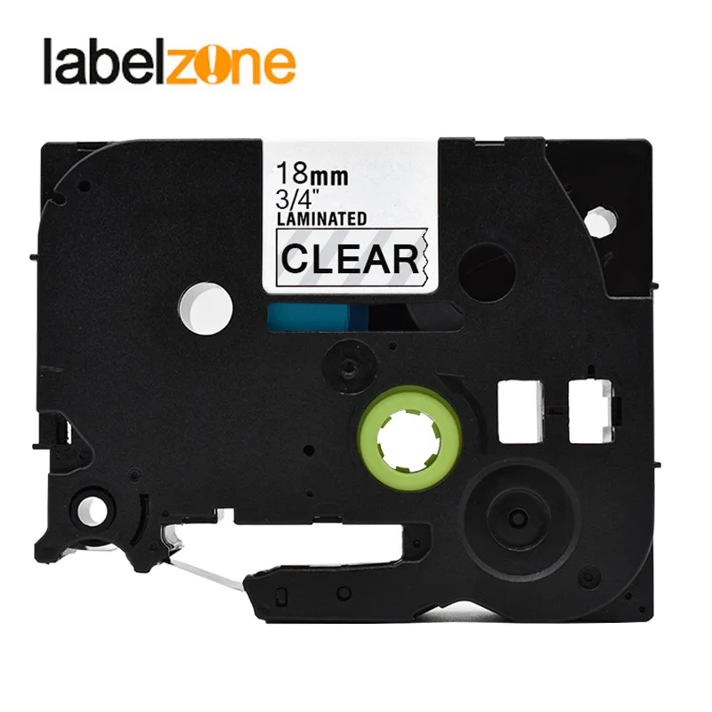 18mm tze141 black on clear label tape Compatible Brother p touch