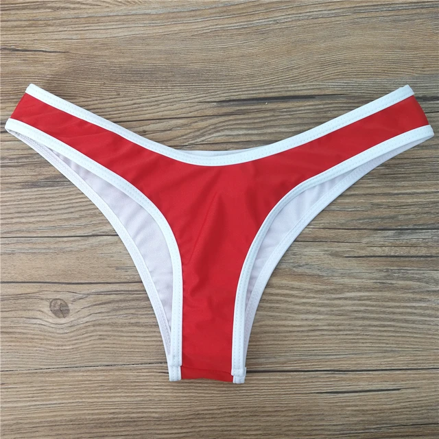 New white side V shape bikini bottom swimwear women swim briefs