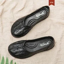 SWONCO/женские лоферы на плоской подошве; Повседневная Осенняя обувь; Новинка года; весенняя женская обувь из натуральной кожи; лоферы на плоской подошве; большие размеры 41