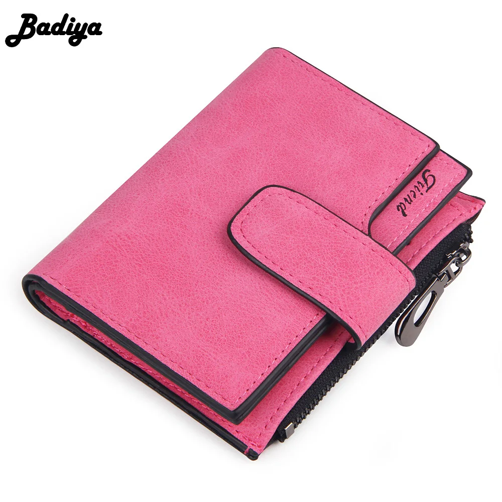 

Fashion Solid Vintage Women Short Wallet Small Female Purse Zipper Carteira Fashion Ladies Purses Brand Card Holder Clutch