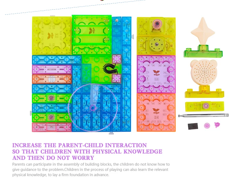 Электронный конструктор, конструкторский блок, наборы для детей, откройте для себя электронный научный проект, монтажный комплект, образовательный блок