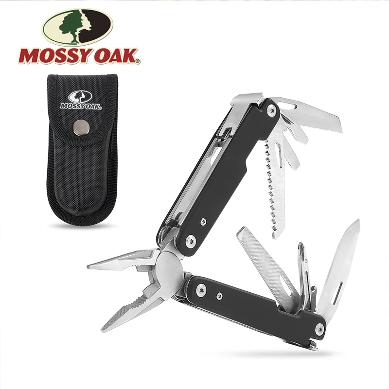 Ceny MOSSY dąb Multitool 12 w 1 Multi szczypce przecinak do drutu narzędzia wielofunkcyjne Survival narzędzia kempingowe połowów