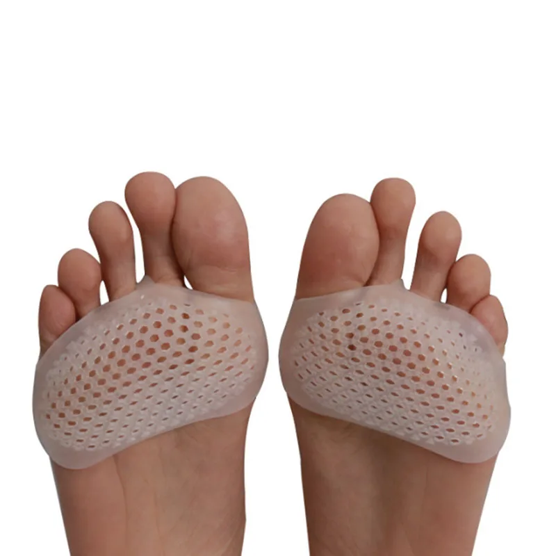 

1Pair Silicone Soft Pads High Heel Shoes Slip Resistant Protect Pain Relief Foot Care Forefoot Half Yard Invisible Gel Insoles