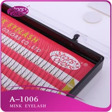 Цена 20 лотков 2 вспышки 4 линии V формы естественно выглядящие Искусственные ресницы локон C ручной работы ресницы из синтетического волоса Макияж Расширение