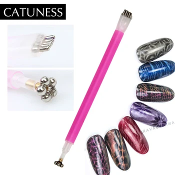 

CATUNESS Long Lasting Full of Beauty Double Cat Eye Magic Effect Charms Nail Polish Line Stripe Magnetic Gel Varnish Tools