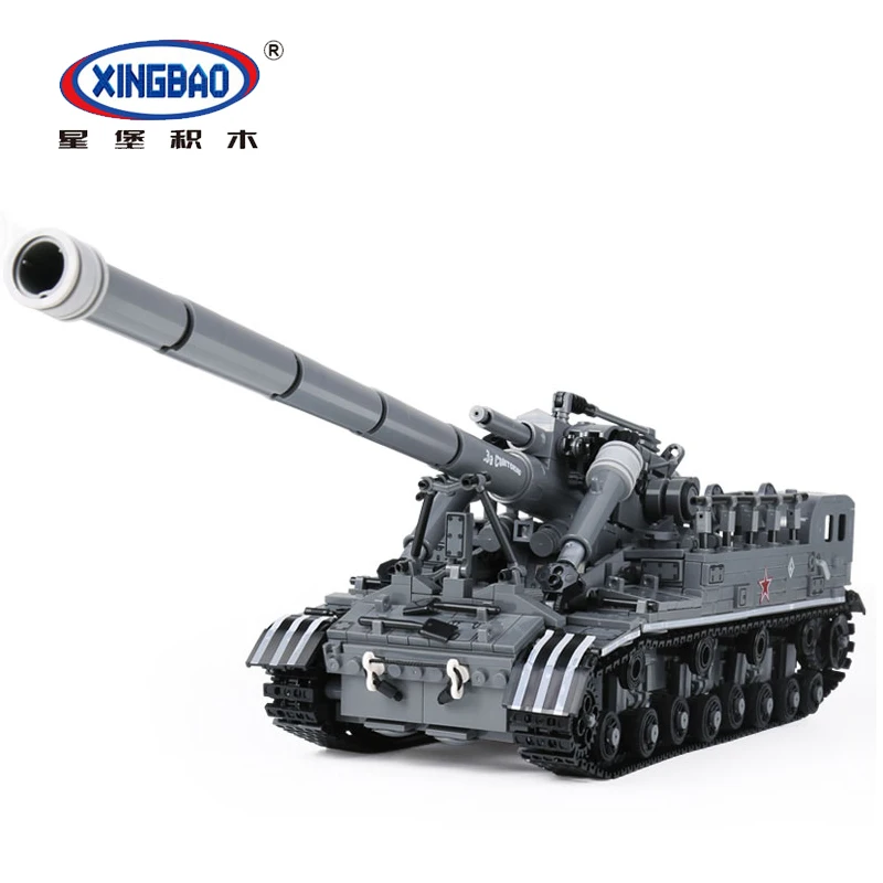XingBao 06001 MOC Военный Набор Танков для мировой войны T92 Обучающие строительные блоки
