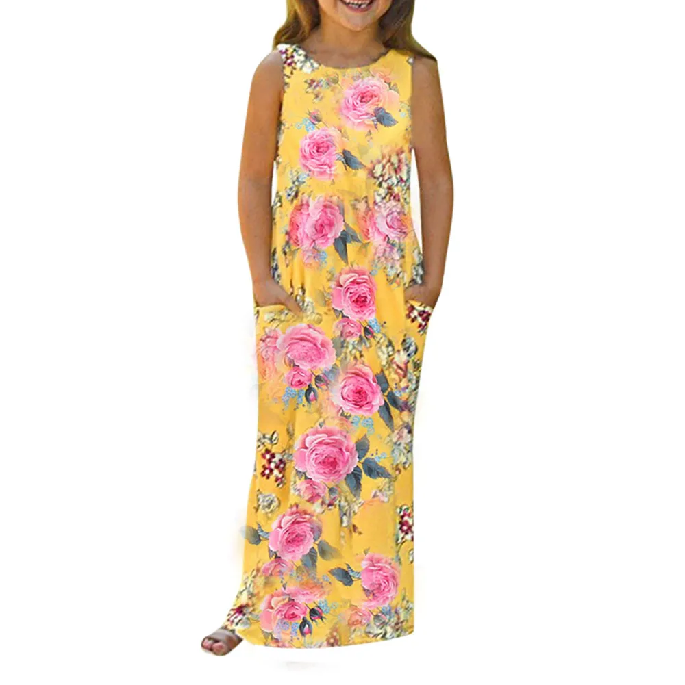 

Summer New Fashion Toddler Baby Girls Floral Dress Kids Party Beachwear Dresses Outfits Sundress Wholesale Free Ship Z5