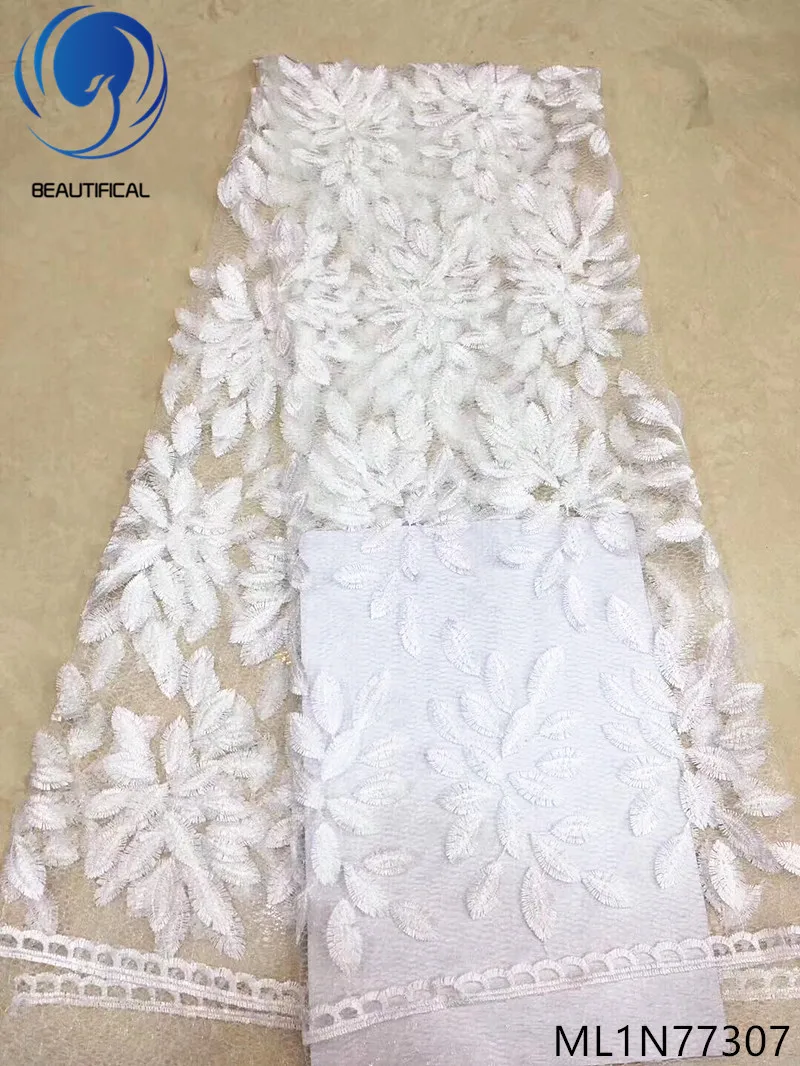 

Beautifical french tulle laces fabrics african laces dress Embroidered african net laces fabric for women 5yards/lot ML1N773