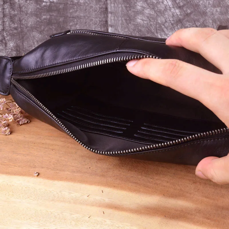 AETOO Handbag, male leather retro chinese style handbag, casual men's head cowhide mobile phone bag