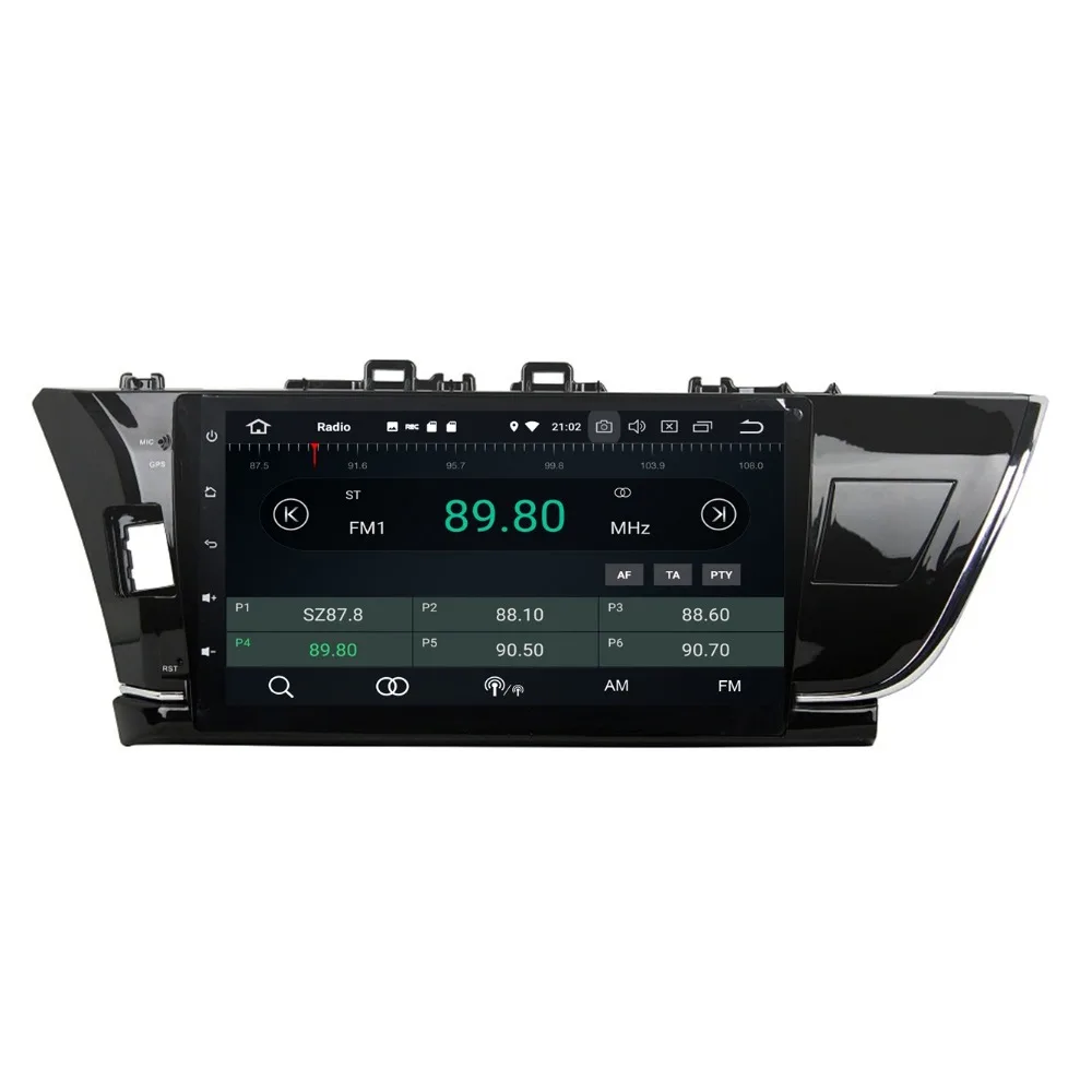 Excellent 4GB+32GB Octa Core 10.1" Android 8.0 Car Radio DVD Multimedia Head Unit for Toyota Corolla 2014 2015 Car GPS WIFI Bluetooth USB 2