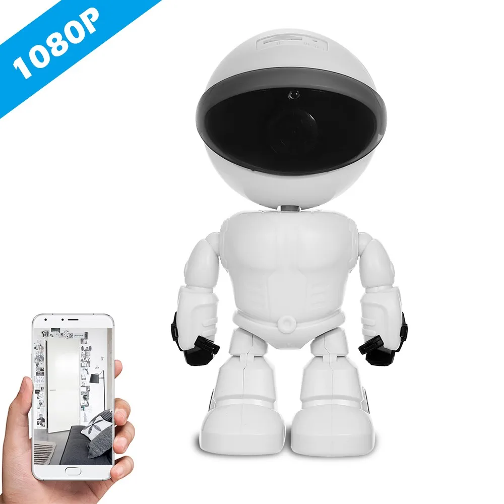 

Wifi Robot IP Camera Home Security Surveillance System Night Vision CCTV Camera HD 1080P Baby Monitor